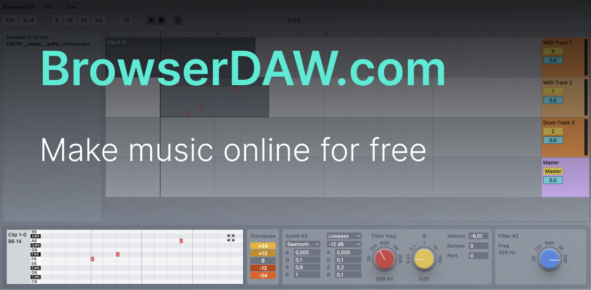BrowserDAW Make Music Online For Free In Your Browser browserdaw-make-music-online-for-free-in-your-browser